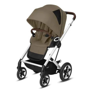 Carucior Cybex Gold TALOS S LUX Classic Beige cu cadru argintiu