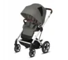 Carucior Cybex Gold TALOS S LUX Soho Grey cu cadru argintiu