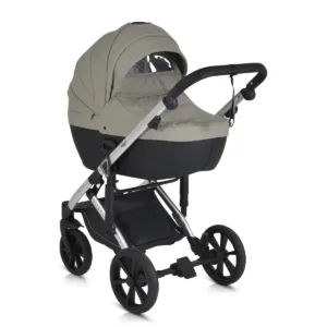 Carucior combinat 3 in 1 Cangaroo Eggo Pidgeon Grey cu cadru Silver