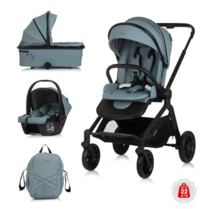 Carucior combinat 3 in 1 cu landou si scoica auto I Size (40-85 cm) Chipolino Magnum 2025 Basil