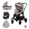 Carucior combinat 3 in 1 cu landou si scoica auto I Size (40-85 cm) Chipolino Magnum 2025 Tiramisu