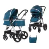 Carucior combinat Chipolino Havana Atlantic albastru fara scoica auto