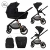Carucior combinat Lorelli Bianka 2025 Black