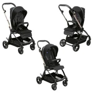 Carucior cu 2 sezuturi Chicco One4Ever GreenGem verde nastere 22Kg