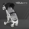Carucior cu spatar reglabil Euro-Cart omologat pana la 22kg Volt Olt Pro Anthracite
