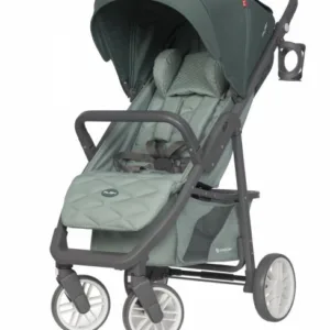Carucior nou nascut Euro-Cart Flex omologat pana la 22kg Jungle cu spatar reglabil in 3 pozitii