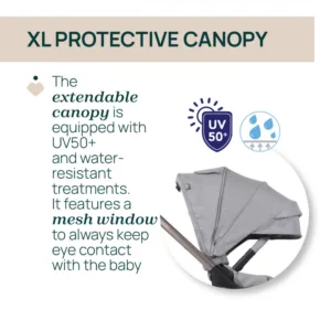 Carucior pentru copii 3 in 1 Chicco Bellagio Lunar Rock First Seat Recline 0 luni+ cu pliere automata