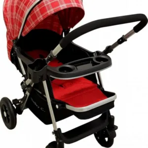 Carucior pentru copii Baby Care PRO 511 Rosu Carouri