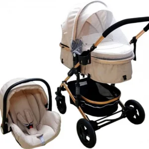 Carucior pentru copii Baby Care PRO 531 Crem 3 in 1