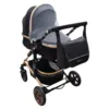 Carucior pentru copii Baby Care PRO 531 Negru 2 in 1 Cu geanta bebe