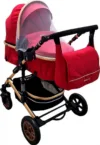 Carucior pentru copii Baby Care PRO 531 Rosu 2 in 1 Cu geanta bebe
