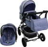 Carucior pentru copii Baby Care Pro 530 Albastru Jeans 3 in 1 Transformabil