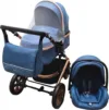 Carucior pentru copii Baby Care Pro 530 Bleumarin 3 in 1 Transformabil