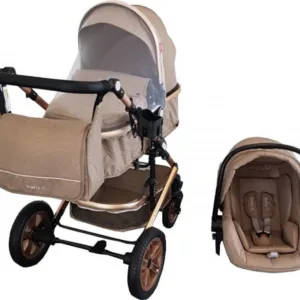 Carucior pentru copii Baby Care Pro 530 Maro Gold 3 in 1 Transformabil