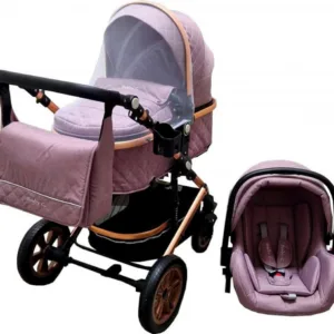 Carucior pentru copii Baby Care Pro 530 Mov deschis 3 in 1 Transformabil
