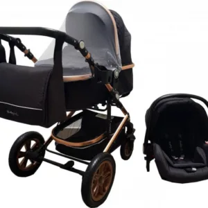 Carucior pentru copii Baby Care Pro 530 Negru 3 in 1 Transformabil