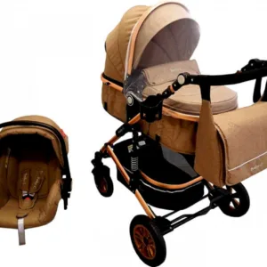 Carucior pentru copii Baby Care Pro 531 Maro Cappuccino 3 in 1 Transformabil