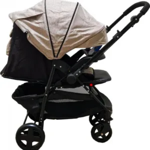 Carucior pentru copii Baby Care Pro SK10 Maro Gold cu Maner reversibil