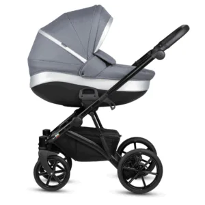 Carucior pentru copii Buba Zaza2 Dark Grey 2 in 1 cu suspensii