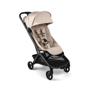 Carucior pentru copii Bugaboo Butterfly 2 Black Desert Taupe cu spatar reglabil