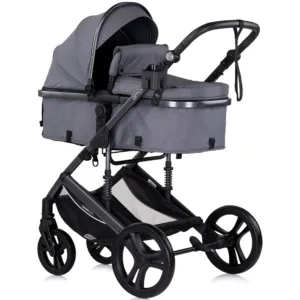 Carucior pentru copii Chipolino Amore Cloud Grey 3 in 1 transformabil