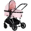 Carucior pentru copii Chipolino Aura 3 in 1 pink marshmallow tranformabil