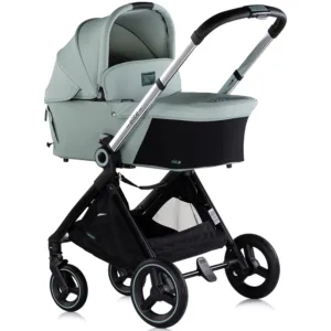Carucior pentru copii Chipolino Elite 3 in 1 basil cu spatar reglabil
