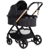 Carucior pentru copii Chipolino Marbella 3 in 1 blackberry cu spatar reglabil