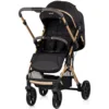 Carucior pentru copii Chipolino Omnia Noir cu maner reversibil
