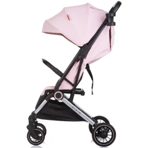 Carucior pentru copii Chipolino Pixie pink marshmallow cu spatar reglabil