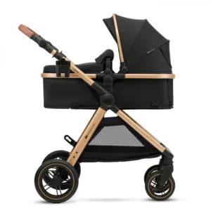 Carucior pentru copii Kinderkraft Esme Pure Black 3 in 1 reversibil