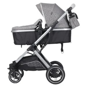 Carucior pentru copii Novokids H3100 series Gri cu imprimeu 2 in 1 reversibil