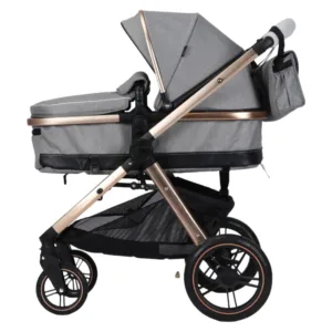 Carucior pentru copii Novokids X2000 series Gri 2 in 1 cu spatar reglabil