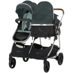 Carucior pentru copii gemeni Chipolino Duo Smart basil 2 in 1