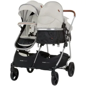 Carucior pentru copii gemeni Chipolino Duo Smart biscotta 2 in 1