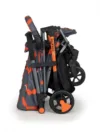 Carucior pentru gemeni Cosatto Woosh Double Charcoal Mr.Fox 0-22 kg cu husa de ploaie