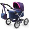 Carucior pentru papusi Bayer Trendy Blue Pink