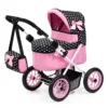 Carucior pentru papusi Bayer Trendy Pink Black
