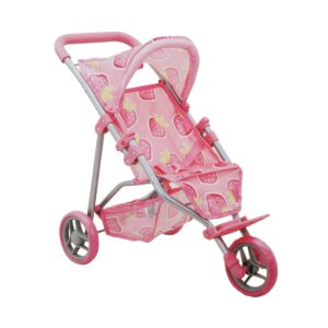 Carucior pliabil cu 3 roti pentru papusi