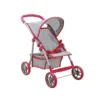 Carucior pliabil cu 4 roti pentru papusi