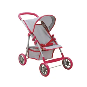 Carucior pliabil cu 4 roti pentru papusi