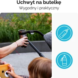 Carucior reversibil 2 in 1 pentru copii Kidnort Isbjorn Summer Sand