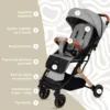 Carucior sport AppeKids Travel Grey ultracompact