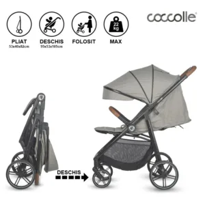 Carucior sport Coccolle Finley cu pliere automata