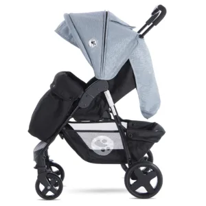 Carucior sport Daisy Basic cu husa de picioare Black  Silver Blue