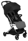 Carucior sport pliabil Skiddou ultracompact pentru calatorii Mikkeli Onyx Negru