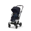 Carucior sport rotativ Cybex Gold Eezy S Twist+ 2 Dark Blue cu cadru argintiu