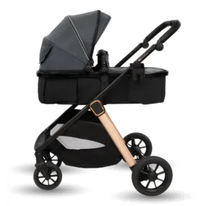 Carucior transformabil 2 in 1 pentru copii Appekids Elite Navy Grey cu suspensii