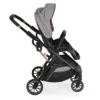 Carucior transformabil 2in1 Moni Bingo Steel cu sezut reversibil