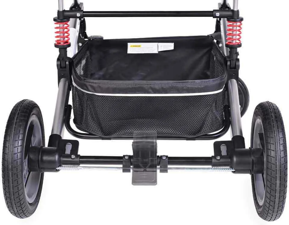 Carucior transformabil 2in1 Moni Gala Premium Panther cu sistem dublu de suspensii